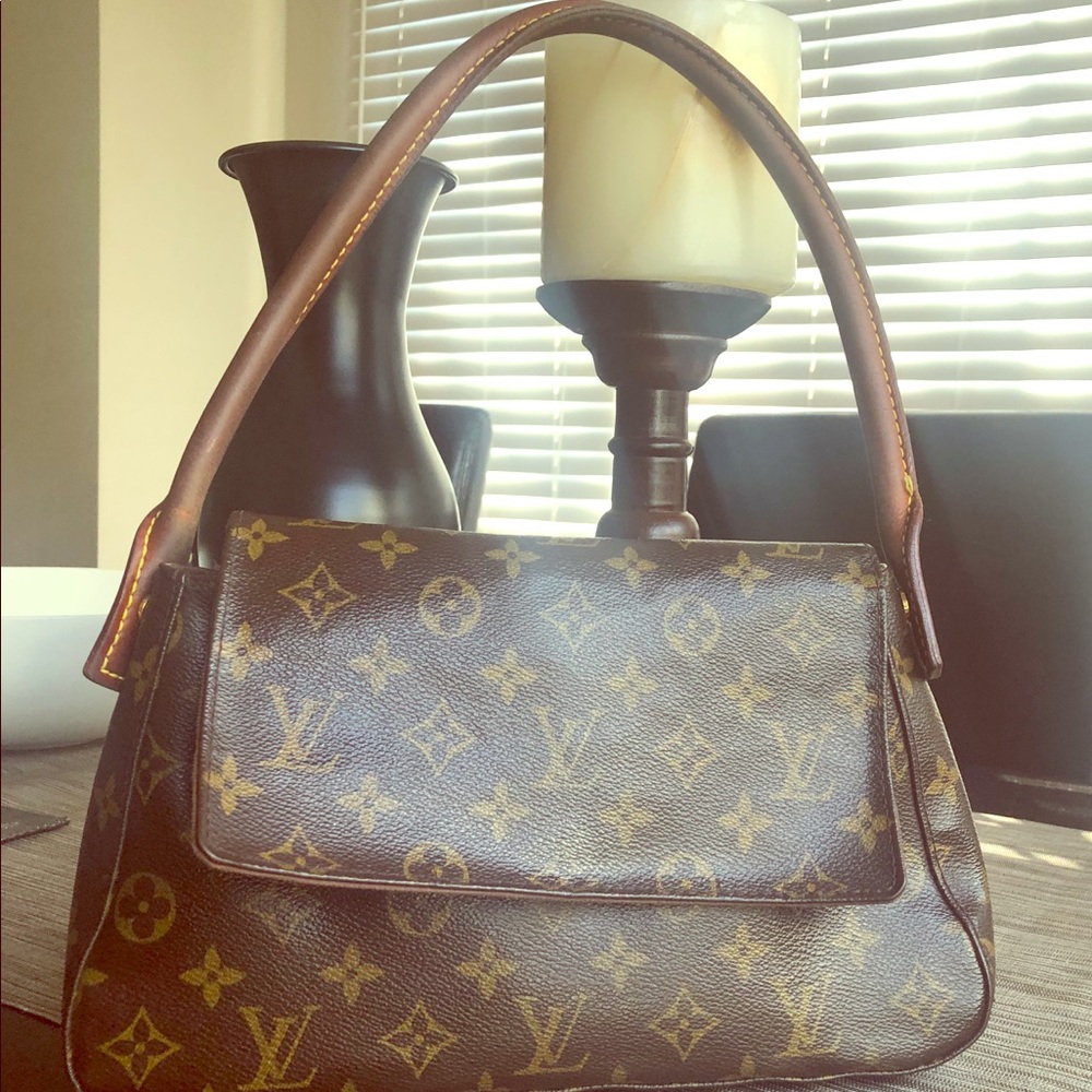 Authentic Louis Vuitton Monogram Mini Looping Bag